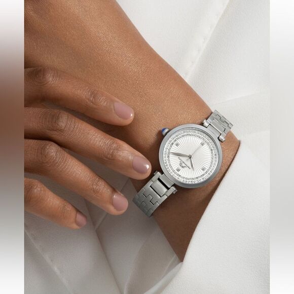 Porsamo bleu natalie bracelet watch, 36mm all stainless steel silver watch